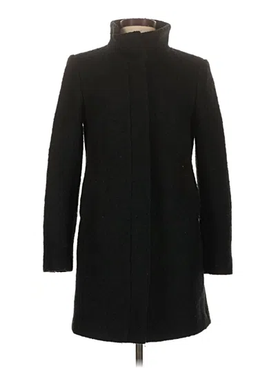 Pre-owned Ann Taylor Loft Wool Coat In Black
