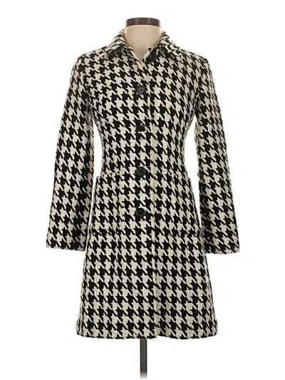 Pre-owned Ann Taylor Loft Wool Coat In Ivory