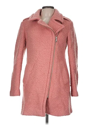 Pre-owned Ann Taylor Loft Wool Coat In Pink