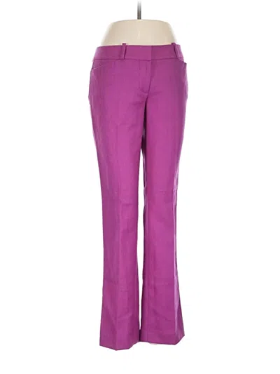 Pre-owned Ann Taylor Loft Wool Pants In Purple