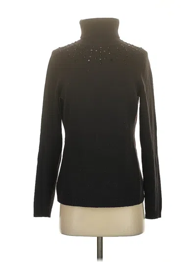 Pre-owned Ann Taylor Loft Wool Pullover Sweater In Black