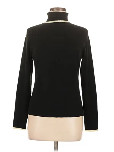Pre-owned Ann Taylor Loft Wool Pullover Sweater In Black