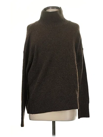 Pre-owned Ann Taylor Loft Wool Pullover Sweater In Brown