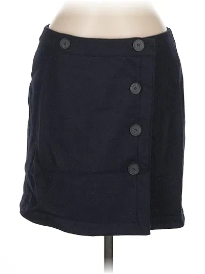 Pre-owned Ann Taylor Loft Wool Skirt In Black