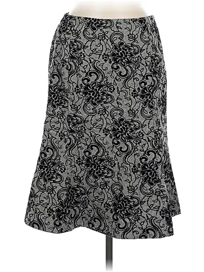 Pre-owned Ann Taylor Loft Wool Skirt In Black