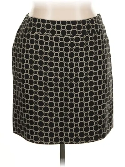 Pre-owned Ann Taylor Loft Wool Skirt In Black