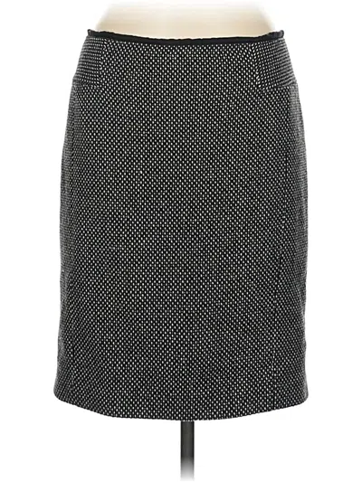 Pre-owned Ann Taylor Loft Wool Skirt In Gray