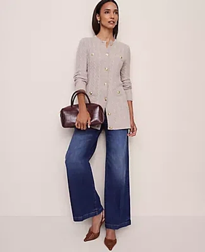 Ann Taylor Long Cable Cardigan