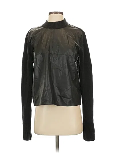 Pre-owned Ann Taylor Long Sleeve Blouse In Black