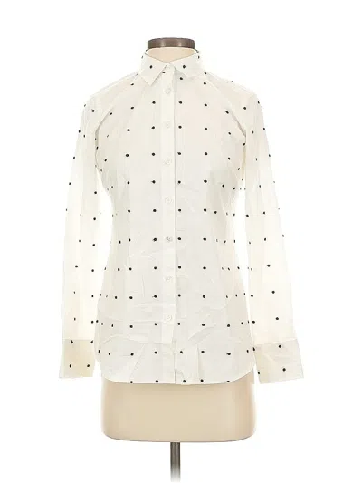 Pre-owned Ann Taylor Long Sleeve Blouse In Black