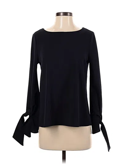 Pre-owned Ann Taylor Long Sleeve Blouse In Black