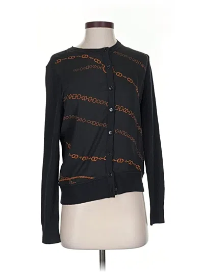 Ann Taylor Long Sleeve Blouse In Black