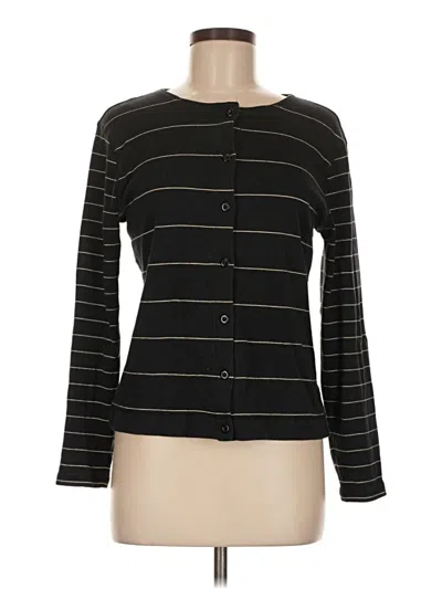 Pre-owned Ann Taylor Long Sleeve Blouse In Black