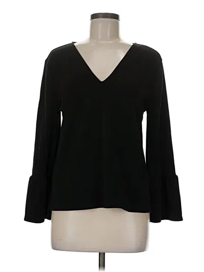 Pre-owned Ann Taylor Long Sleeve Blouse In Black