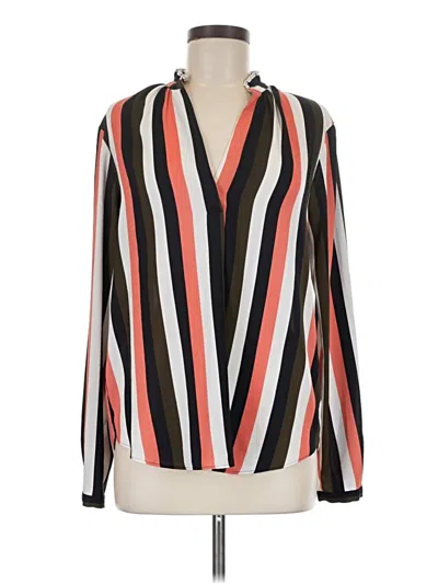 Pre-owned Ann Taylor Long Sleeve Blouse In Black
