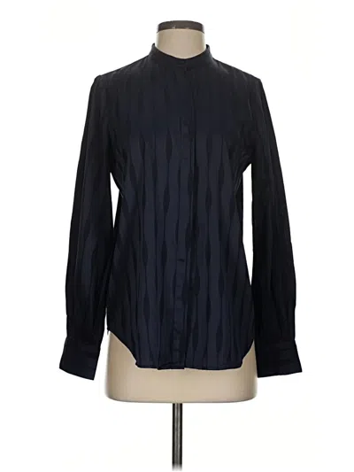 Pre-owned Ann Taylor Long Sleeve Blouse In Black