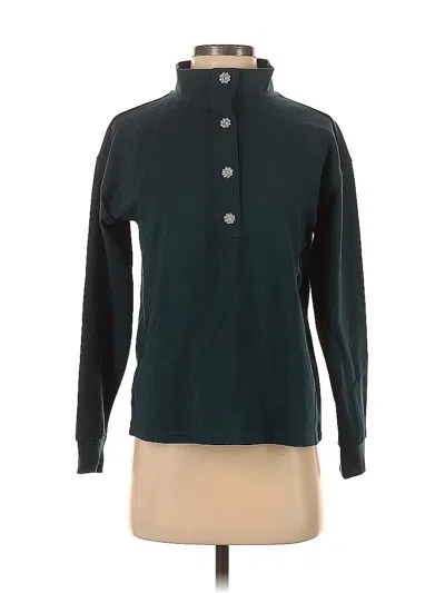 Pre-owned Ann Taylor Long Sleeve Blouse In Blue