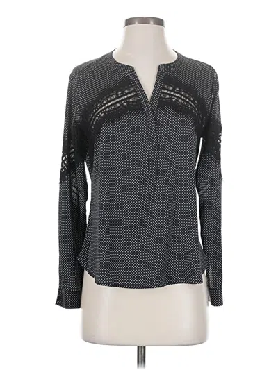 Pre-owned Ann Taylor Long Sleeve Blouse In Gray