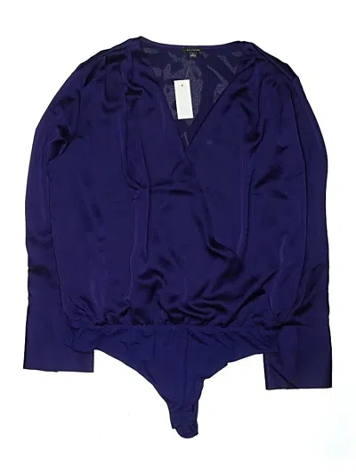 Ann Taylor Long Sleeve Blouse In Purple