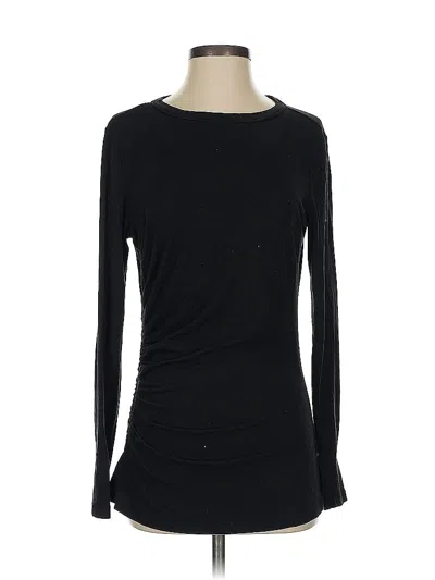 Pre-owned Ann Taylor Long Sleeve T-shirt In Black