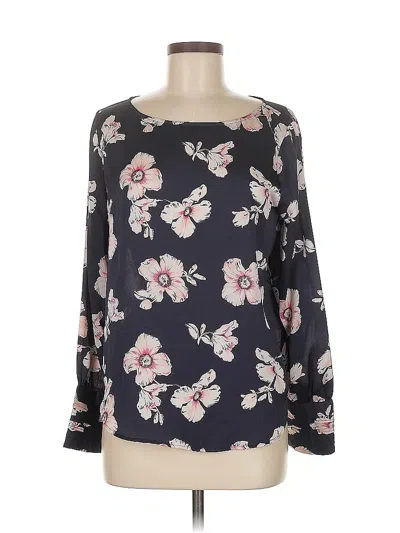 Pre-owned Ann Taylor Long Sleeve T-shirt In Black