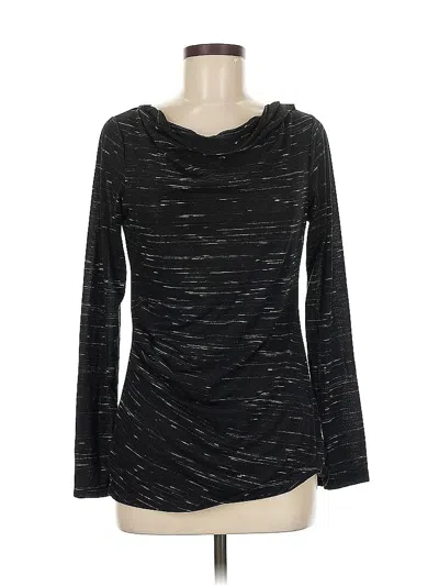 Pre-owned Ann Taylor Long Sleeve T-shirt In Black
