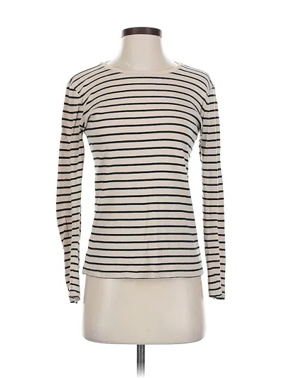 Pre-owned Ann Taylor Long Sleeve T-shirt In Brown