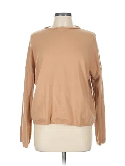 Pre-owned Ann Taylor Long Sleeve T-shirt In Brown