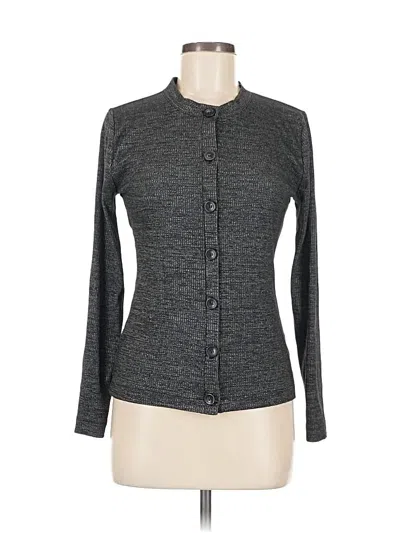 Pre-owned Ann Taylor Long Sleeve T-shirt In Gray