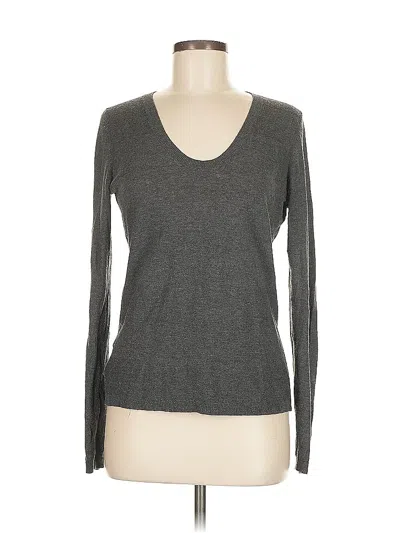 Pre-owned Ann Taylor Long Sleeve T-shirt In Gray