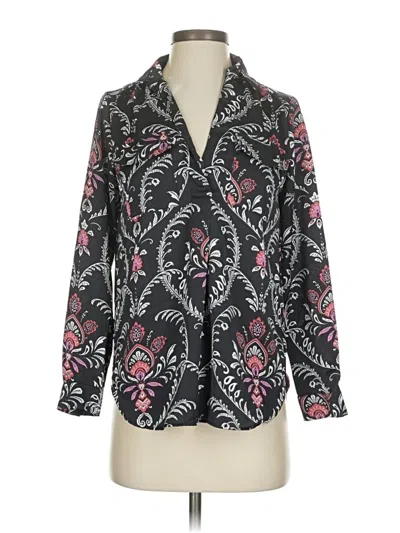 Pre-owned Ann Taylor Long Sleeve T-shirt In Black