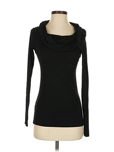 Pre-owned Ann Taylor Long Sleeve T-shirt In Black
