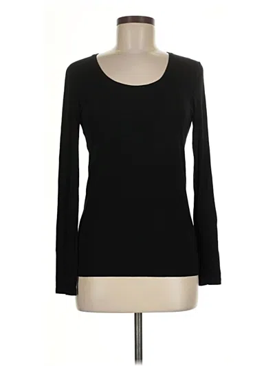 Pre-owned Ann Taylor Long Sleeve T-shirt In Black