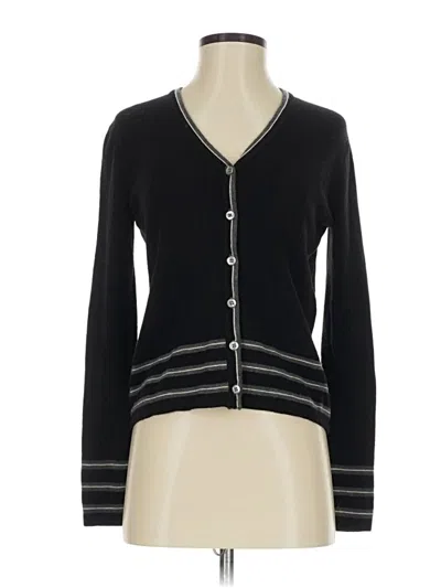 Pre-owned Ann Taylor Long Sleeve T-shirt In Black