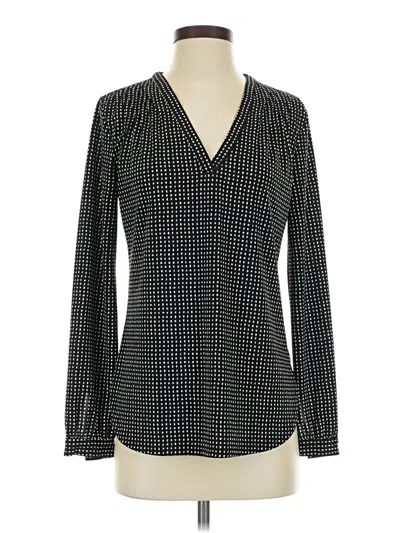 Pre-owned Ann Taylor Long Sleeve T-shirt In Black