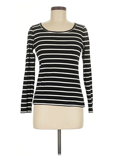 Pre-owned Ann Taylor Long Sleeve T-shirt In Black