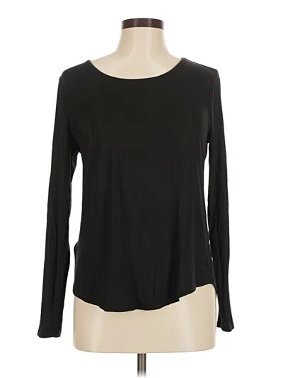 Pre-owned Ann Taylor Long Sleeve T-shirt In Black