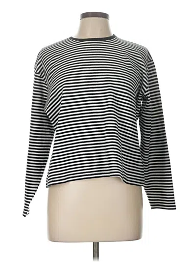 Pre-owned Ann Taylor Long Sleeve T-shirt In Black
