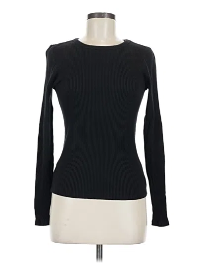 Pre-owned Ann Taylor Long Sleeve T-shirt In Black