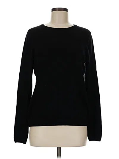 Pre-owned Ann Taylor Long Sleeve T-shirt In Black