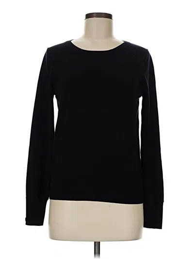 Pre-owned Ann Taylor Long Sleeve T-shirt In Black
