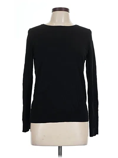Pre-owned Ann Taylor Long Sleeve T-shirt In Black