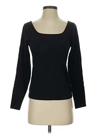 Pre-owned Ann Taylor Long Sleeve T-shirt In Black