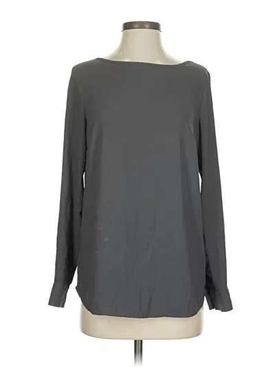 Pre-owned Ann Taylor Long Sleeve T-shirt In Gray