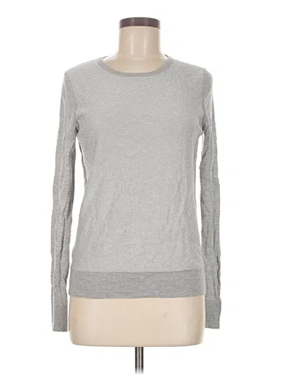 Pre-owned Ann Taylor Long Sleeve T-shirt In Gray