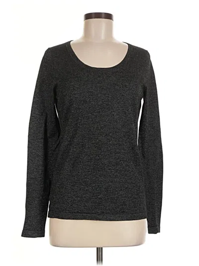 Pre-owned Ann Taylor Long Sleeve T-shirt In Gray