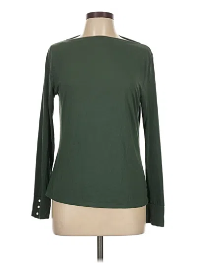 Pre-owned Ann Taylor Long Sleeve T-shirt In Green