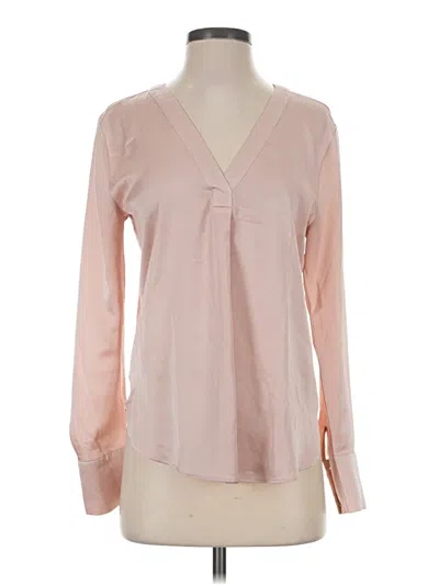 Pre-owned Ann Taylor Long Sleeve T-shirt In Pink