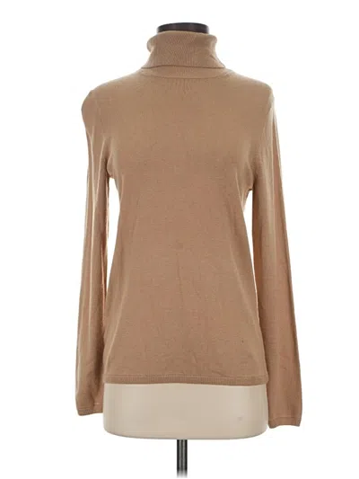 Pre-owned Ann Taylor Long Sleeve Turtleneck In Brown