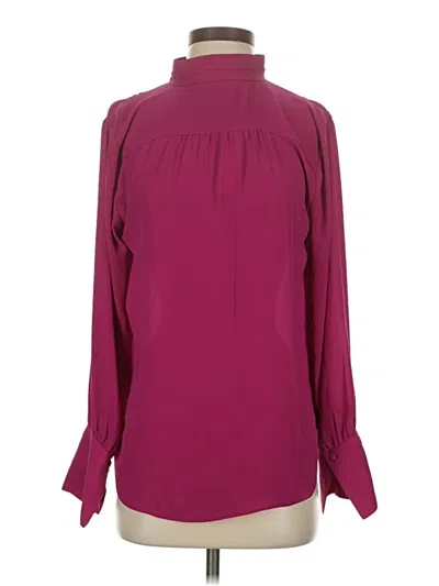 Pre-owned Ann Taylor Long Sleeve Turtleneck In Burgundy